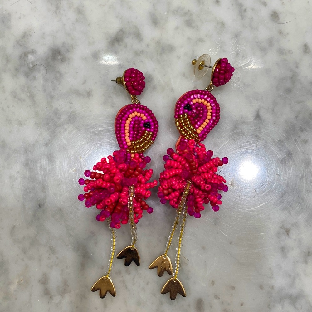 Baublebar flamingo earrings